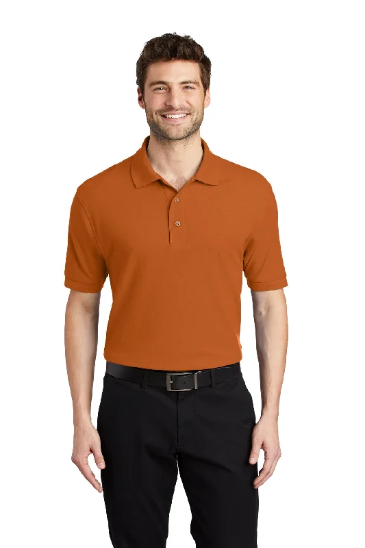 Port Authority K500 Silk Touch Polo - Texas Orange